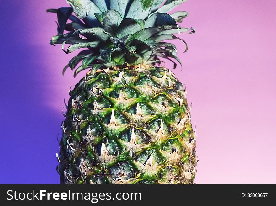 Shallow Focus Photography Green Pineapple