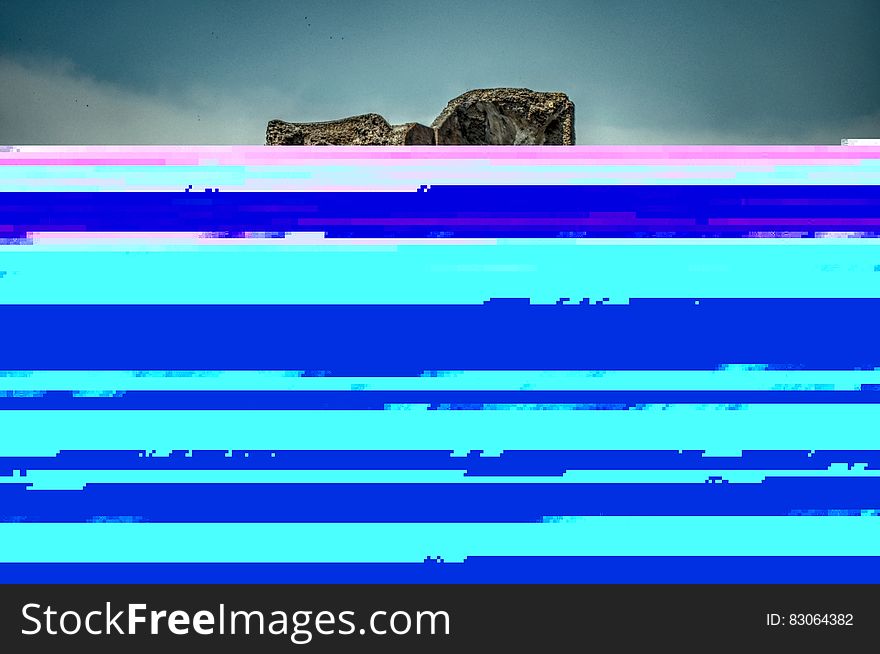 Abstract colored lines over photograph. Abstract colored lines over photograph.