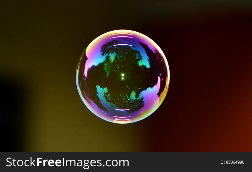 Colorful soap bubble