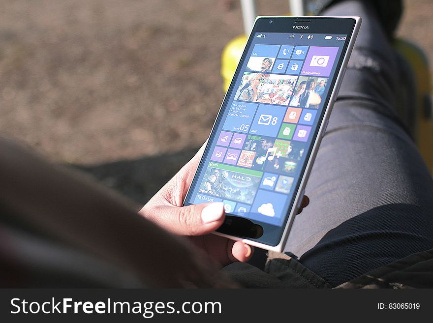 Hand Holding Smartphone