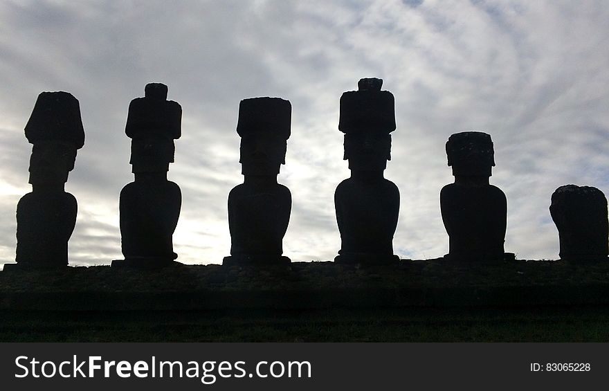 Moai Statue In Easter Island