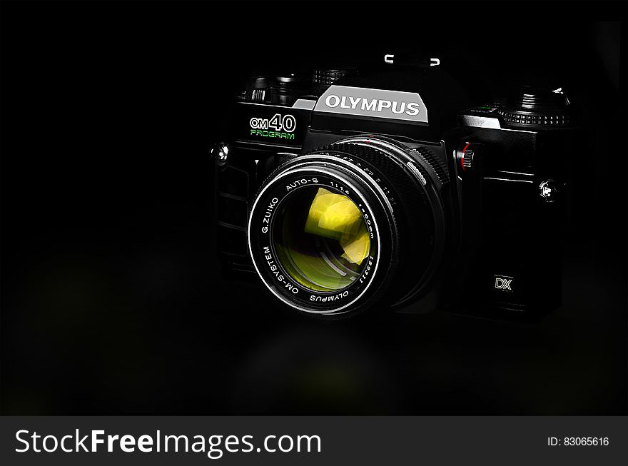 Black Olympus Slr Camera