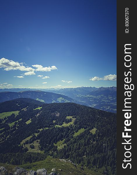 Scenic view of Highlands landscape with blue sky and cloudscape background, Scotland. Scenic view of Highlands landscape with blue sky and cloudscape background, Scotland.