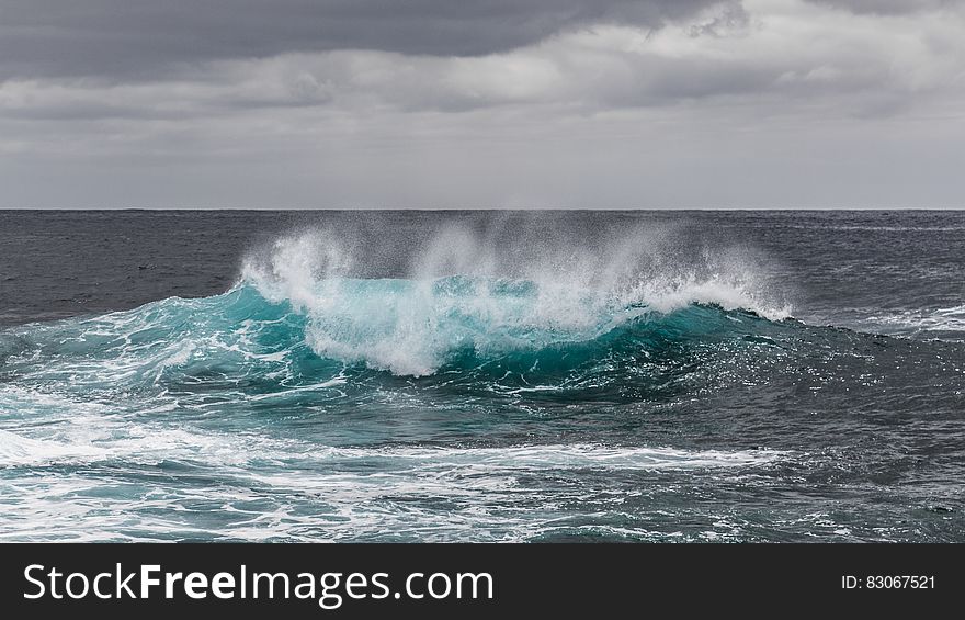 Sea Water Waves during Daytime