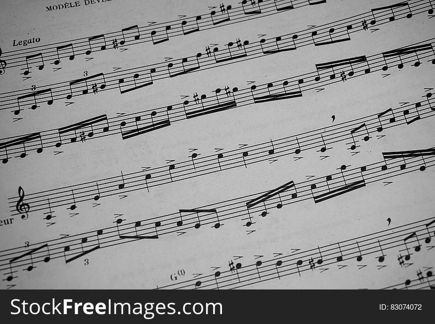 Music Notes On Sheet  Free Stock Images & Photos  83074072  StockFreeImages.com