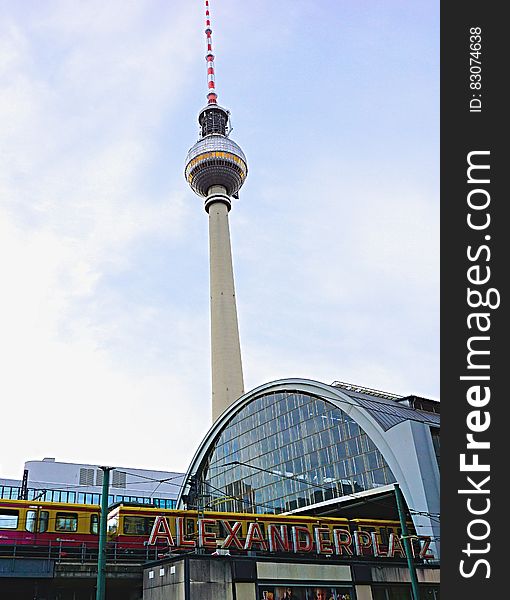 Alexanderplatz in Berlin with the TV tower landmark. Alexanderplatz in Berlin with the TV tower landmark.