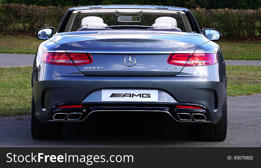 Grey Mercedes Benz Convertible