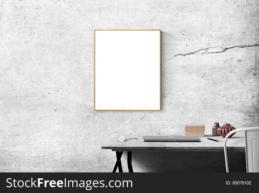 Blank Frame Above Table