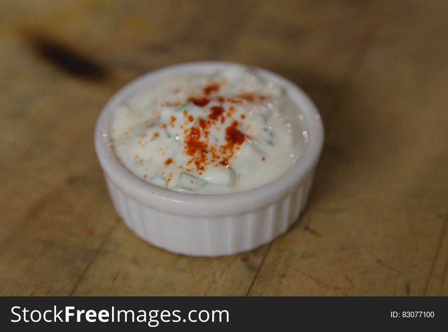 Cream With Chili Powder Toppings