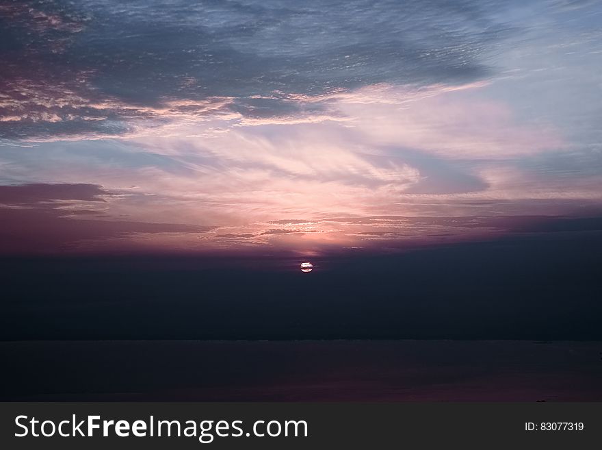 Cloudy Sky During Sunset