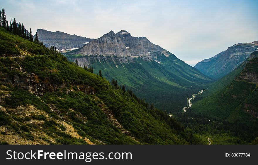 Green Mountain Fields during Daytime Photo