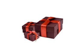 Gift Box With Red Ribbon Stock Photo Gift Box With Red Ribbon Stock Photo