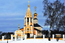 Church On The Hill. Russia Stock Images Church On The Hill. Russia Stock Images
