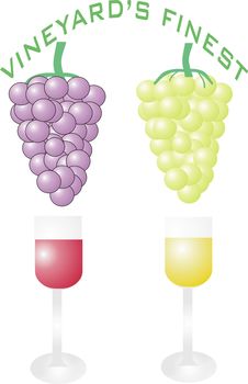 Grapes And Wine Royalty Free Stock Image