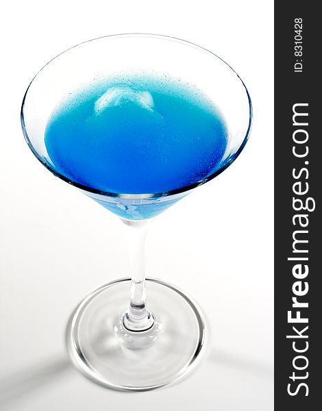 Refreshment Alcoholic Cocktail with Vodka, Blue Liqueur and Grapefruit Juice. Refreshment Alcoholic Cocktail with Vodka, Blue Liqueur and Grapefruit Juice