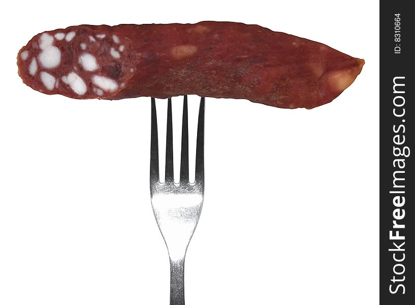 Fork and sausage