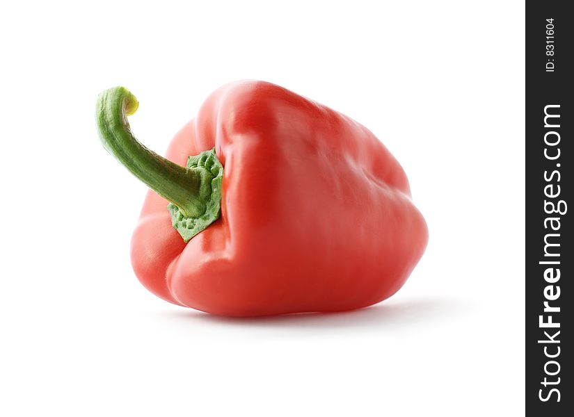 Fresh red pepper close-up. Fresh red pepper close-up