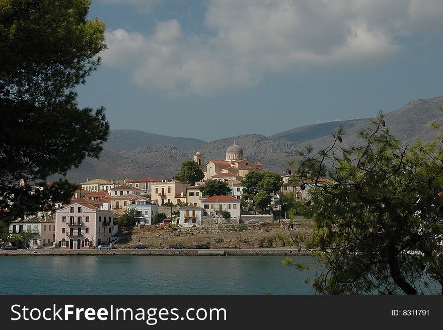 View of the Village of Galaxidi Greece  3 hours drive from Athens) from across the bay