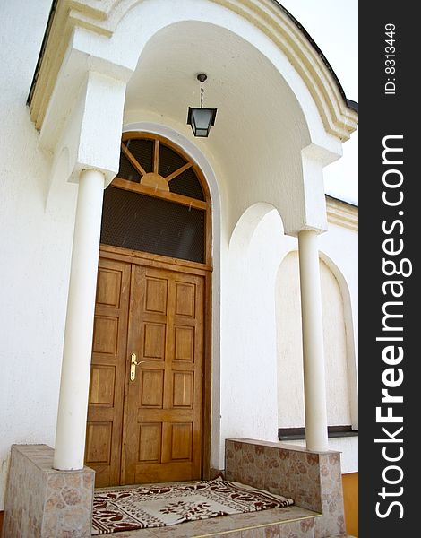 Orthodox church entrance kragujevac serbia