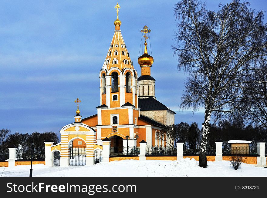 Church On The Hill. Russia