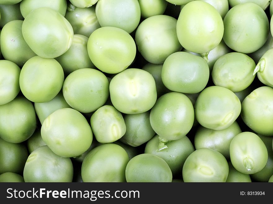 Close-up shot of green peas