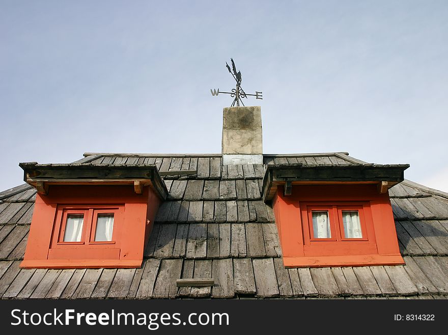 Serbian wooden mountain house, wooden city, serbia. Serbian wooden mountain house, wooden city, serbia