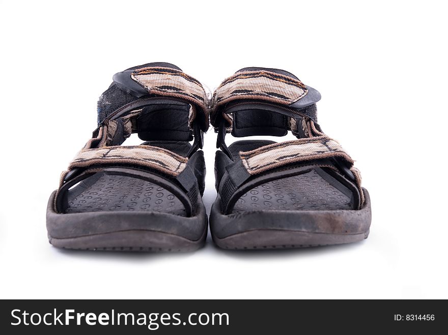 Men summer hiking shoe isolated on white background