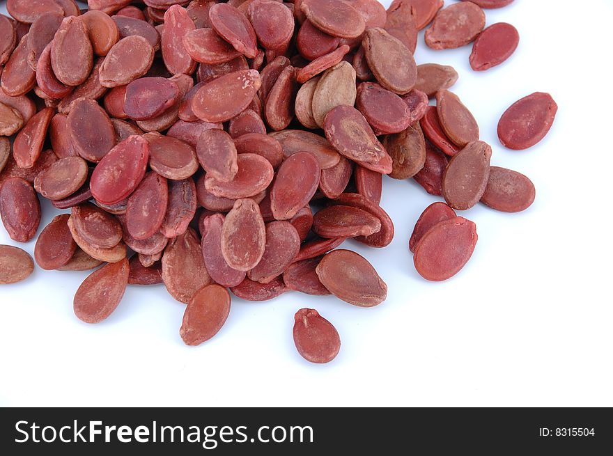 The red seeds is chinese new year snacks