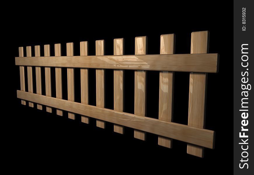 Illustration of a wood picket.