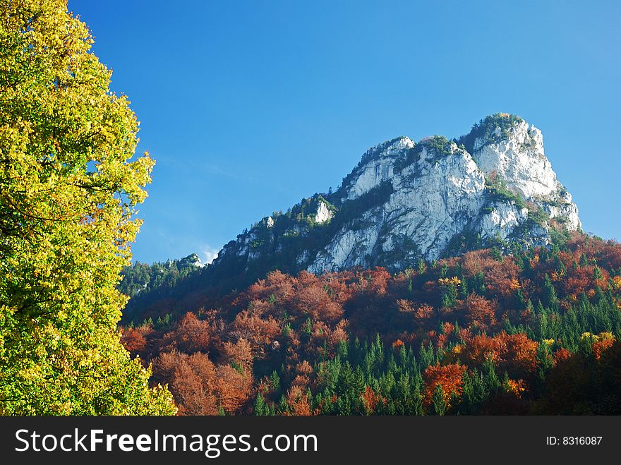 Autumn summer hill Landscape, colourful - Mala Fatra Slovakia