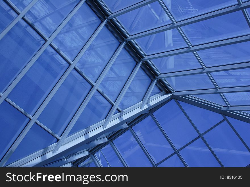 Ceiling of a building of office