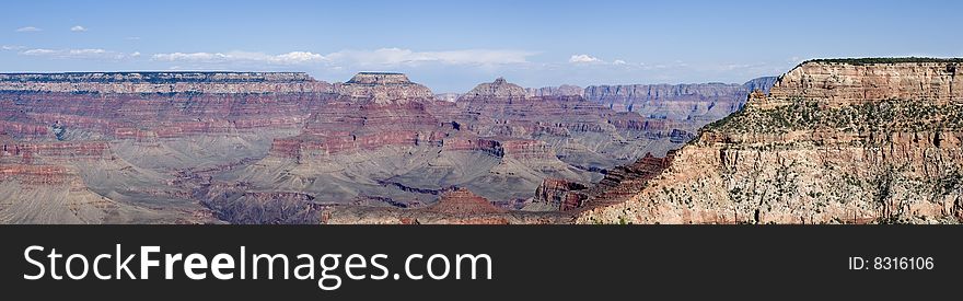 Panoramic view of the Grand Canyon