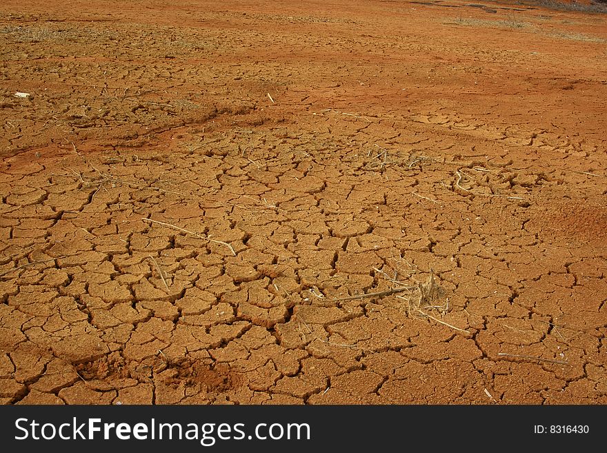 Dried land Land landscape texture Protect the environment. Dried land Land landscape texture Protect the environment