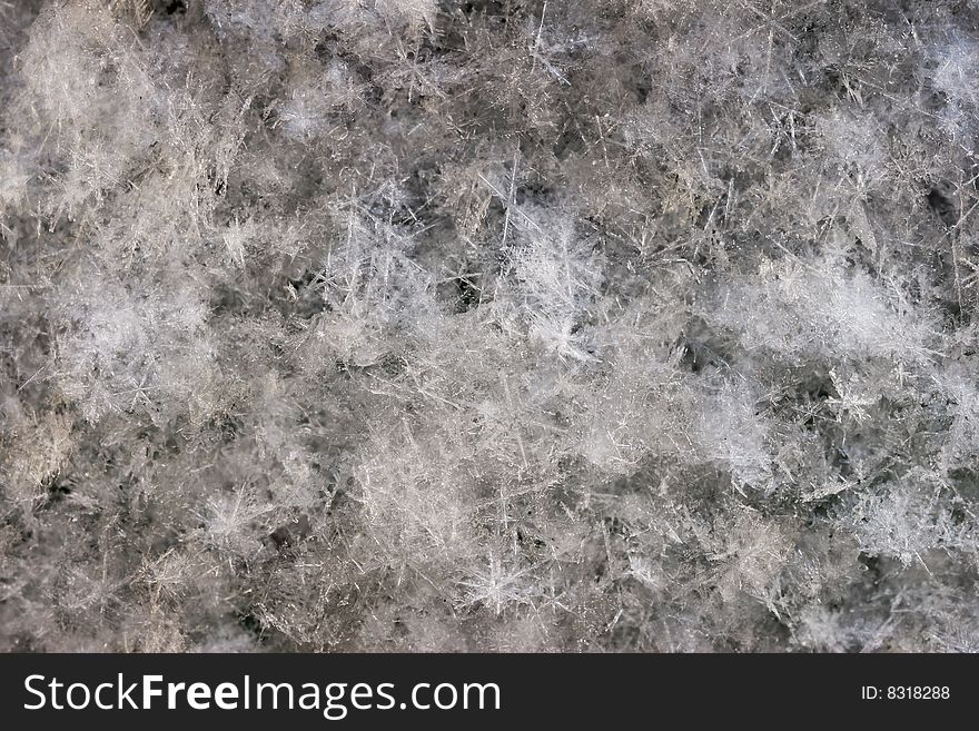 Macro shot of ice crystals. Macro shot of ice crystals