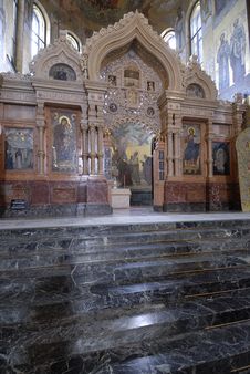 An Altar In A Church Royalty Free Stock Photos