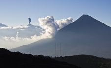 Smoking Volcano Fuego Stock Photography Smoking Volcano Fuego Stock Photography