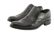 Black Male Leather Shoes Royalty Free Stock Photo