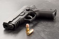 Handgun And Bullets Royalty Free Stock Image Handgun And Bullets Royalty Free Stock Image