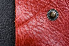Pink, Black Leather And Lonely Button Stock Photo Pink, Black Leather And Lonely Button Stock Photo