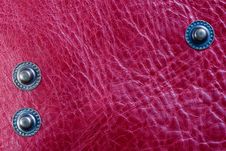Pink Leather And Three Buttons Stock Photography Pink Leather And Three Buttons Stock Photography