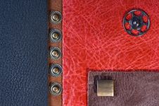 Pink-black Leather With Buttons Royalty Free Stock Image Pink-black Leather With Buttons Royalty Free Stock Image