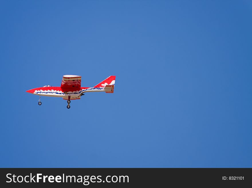 An R/C Model Jet Does A Flyby