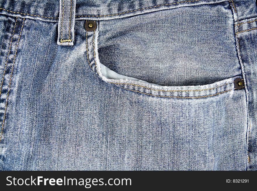 Close up texture jean background of pocket. Close up texture jean background of pocket.