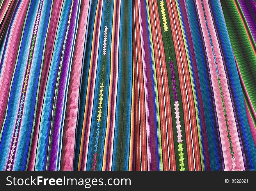Colorful Blanket - market in Chichicastenango
