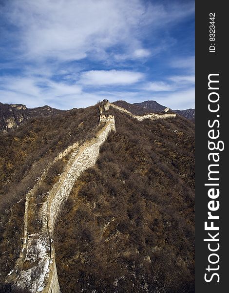 Great wall of china. beijing