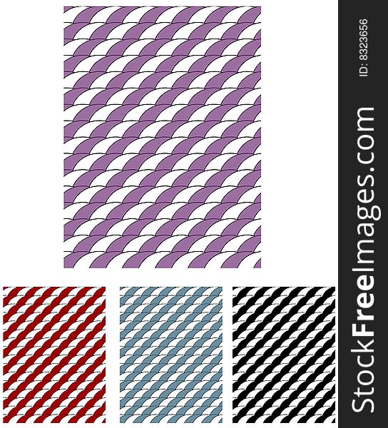 These are 4 different colored seamless abstract tile background - Vector illustrations. These are 4 different colored seamless abstract tile background - Vector illustrations