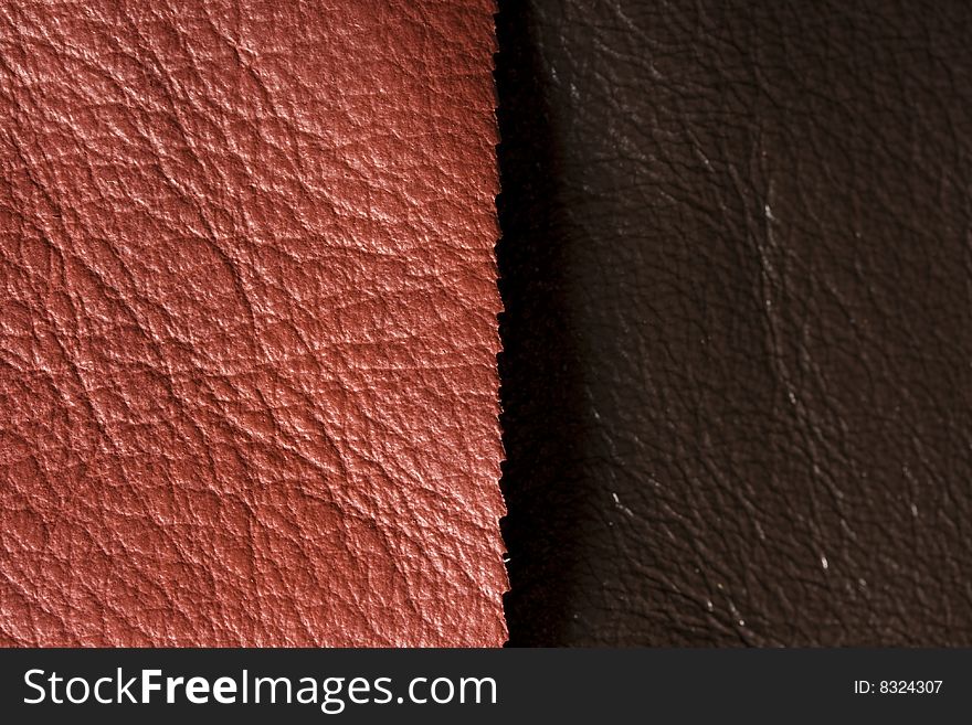 Pink Brown Leather