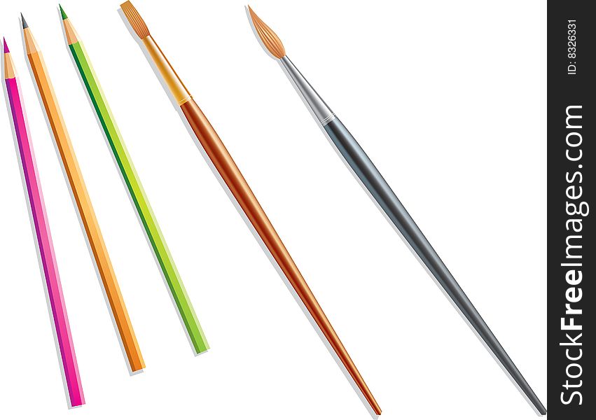 Pencils And Brushes