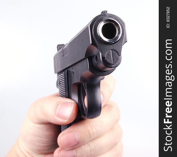 Stock picture: hold you at gunpoint