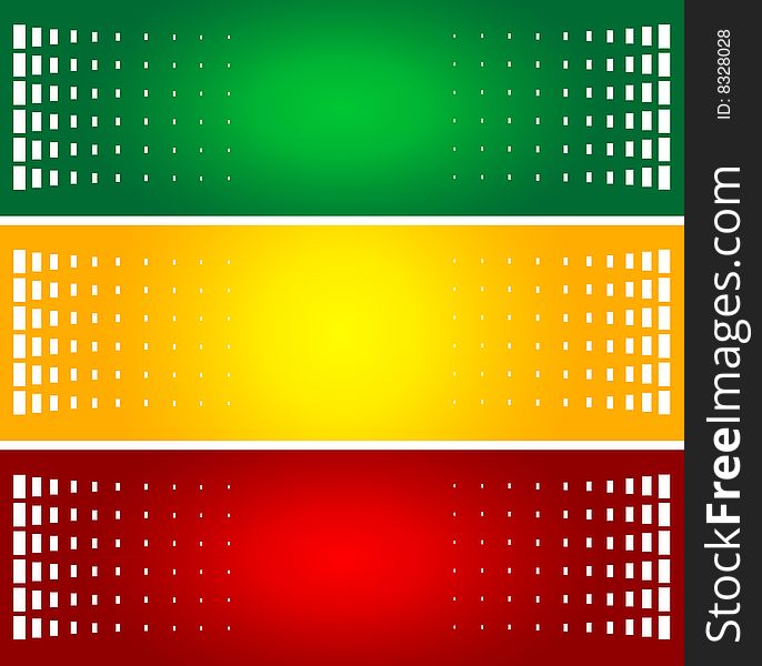 Space green, yellow and red background. Space green, yellow and red background